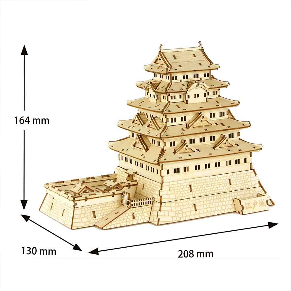 木製立体パズル「江戸城」