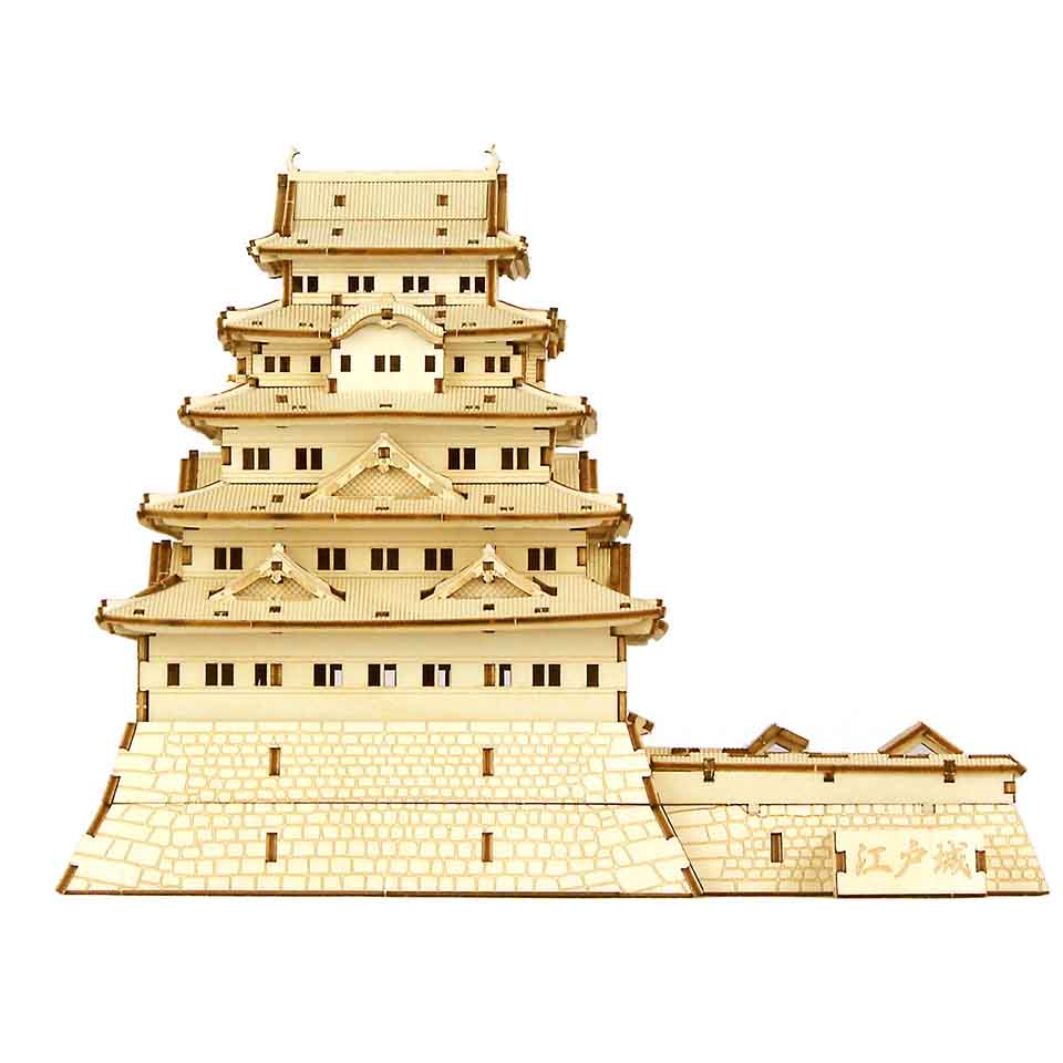 木製立体パズル「江戸城」