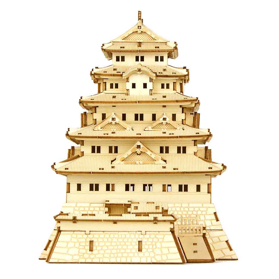 木製立体パズル「江戸城」