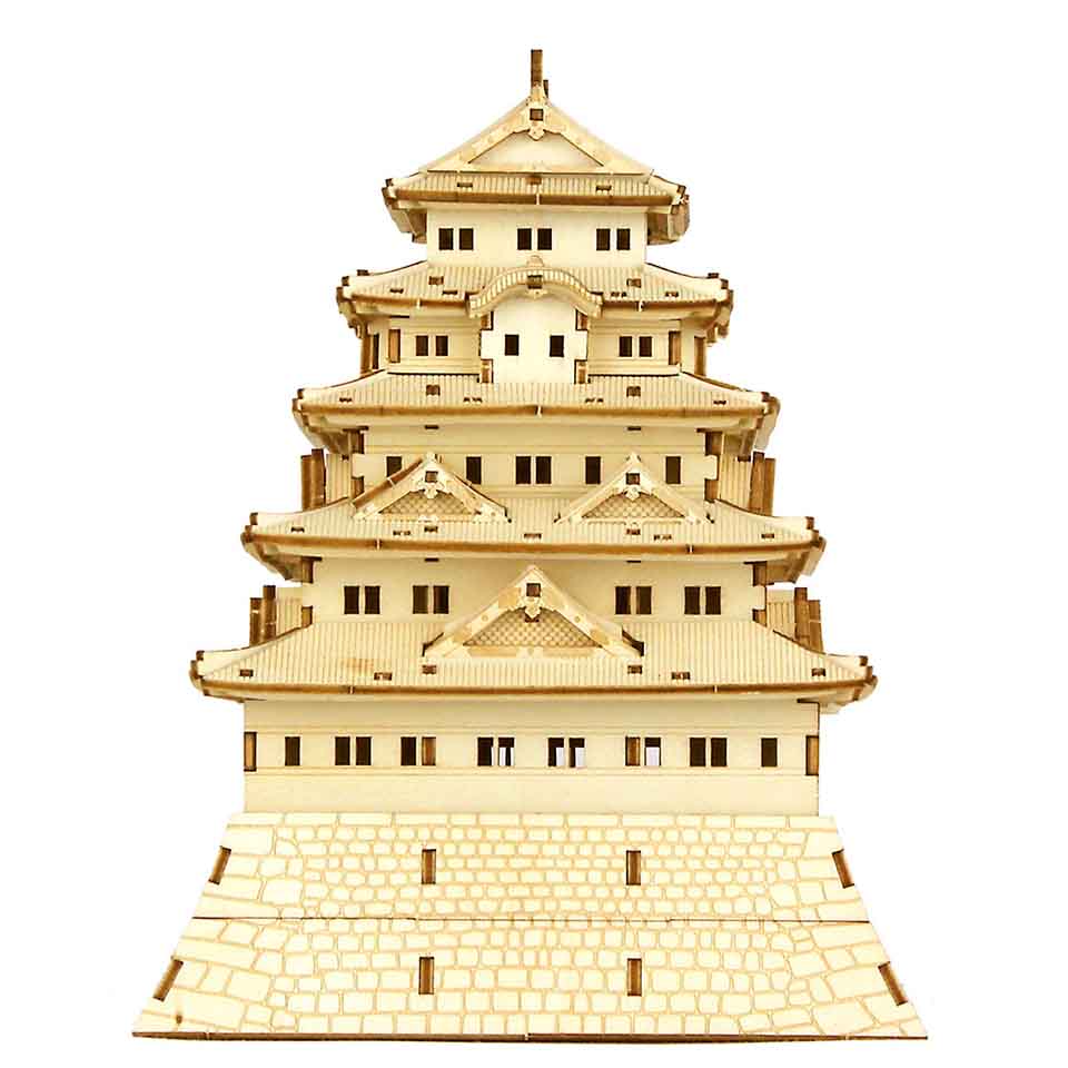 木製立体パズル「江戸城」