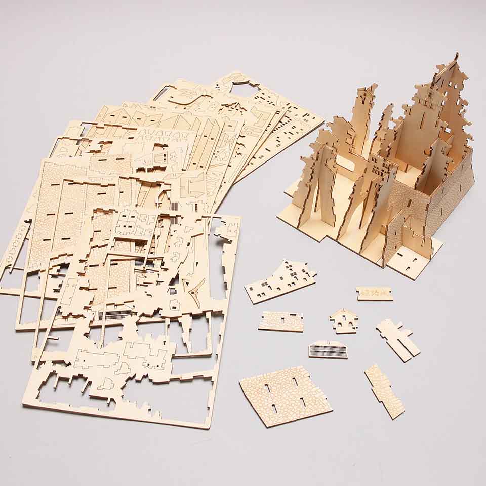 木製立体パズル「姫路城」※特典DVD付