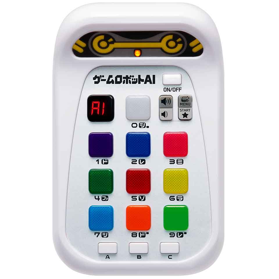 光と音で脳を刺激する脳トレゲームロボット「ゲームロボットAI」