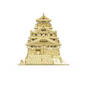 木製立体パズル「大阪城」