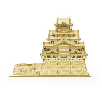 木製立体パズル「大阪城」