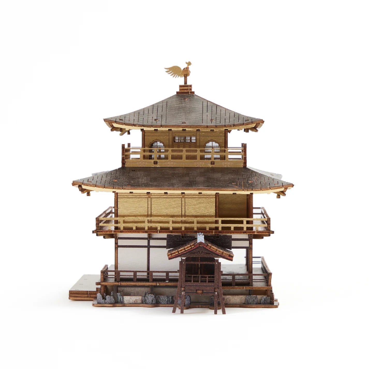 木製立体パズル「金閣寺」カラーVer