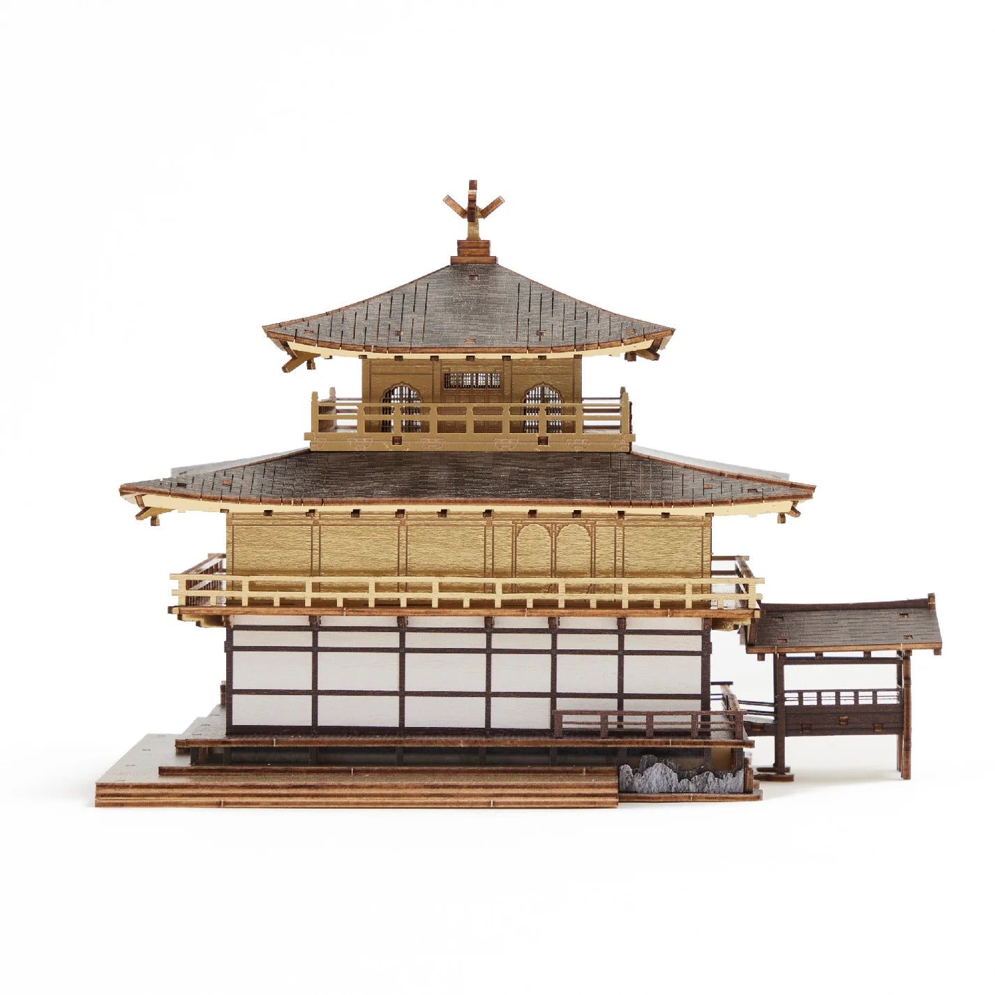 木製立体パズル「金閣寺」カラーVer