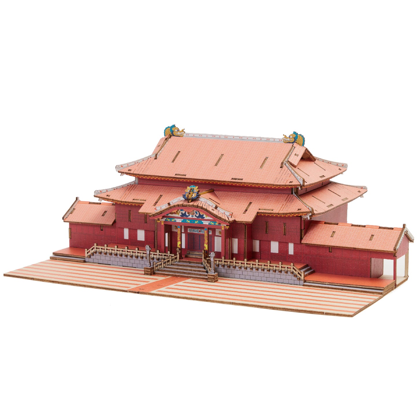 木製立体パズル「首里城」カラーVer