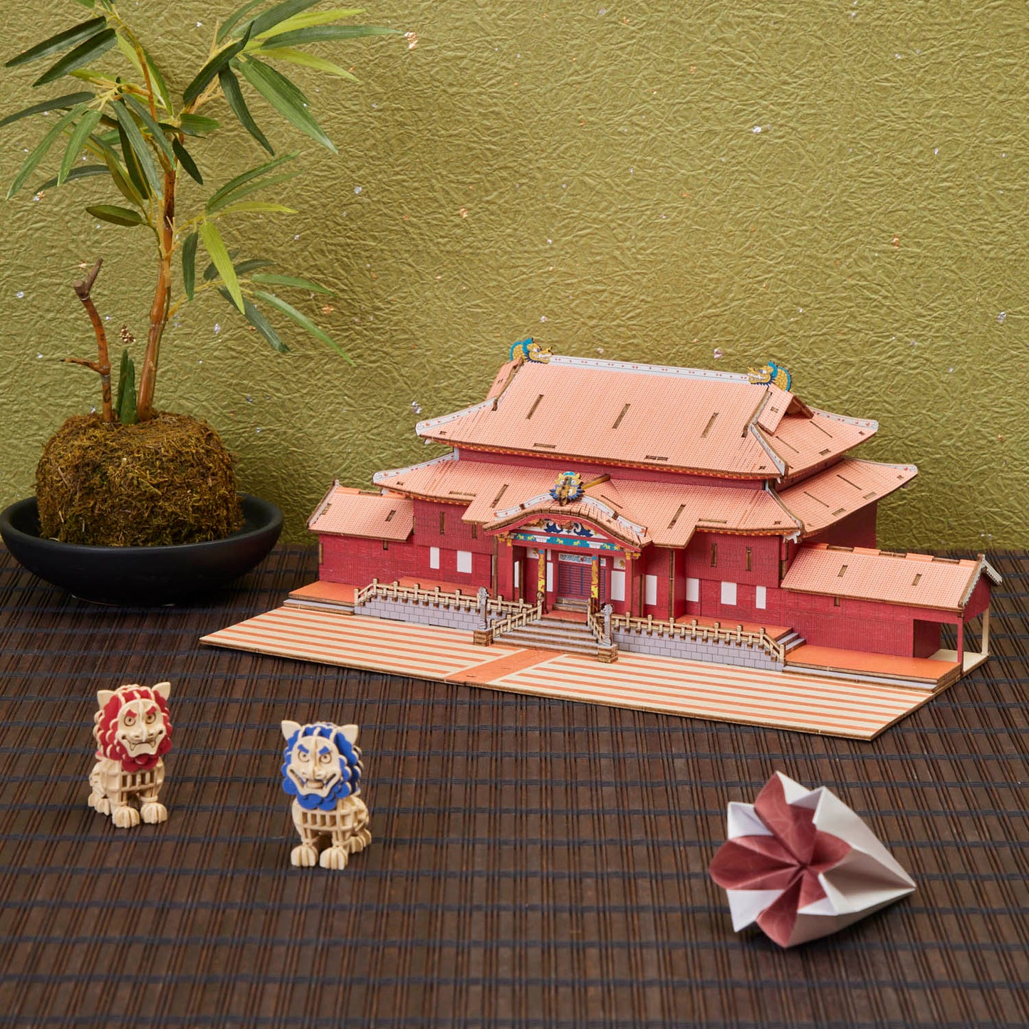 木製立体パズル「首里城」カラーVer