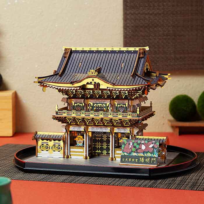 木製立体パズル 日光東照宮「陽明門」カラーVer(陽明門キット)