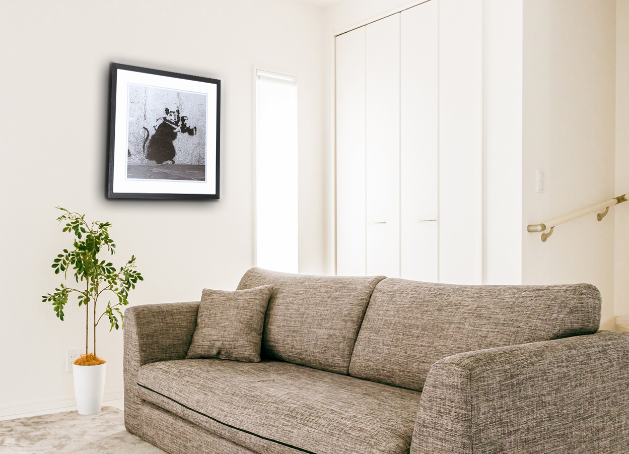 バンクシー「パパラッチ」【絵画】