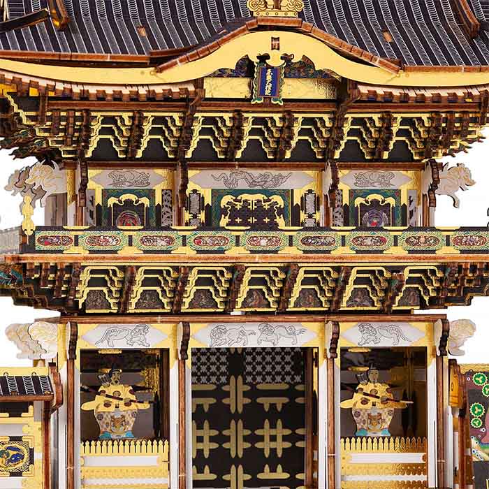 木製立体パズル 日光東照宮「陽明門」カラーVer(陽明門キット)