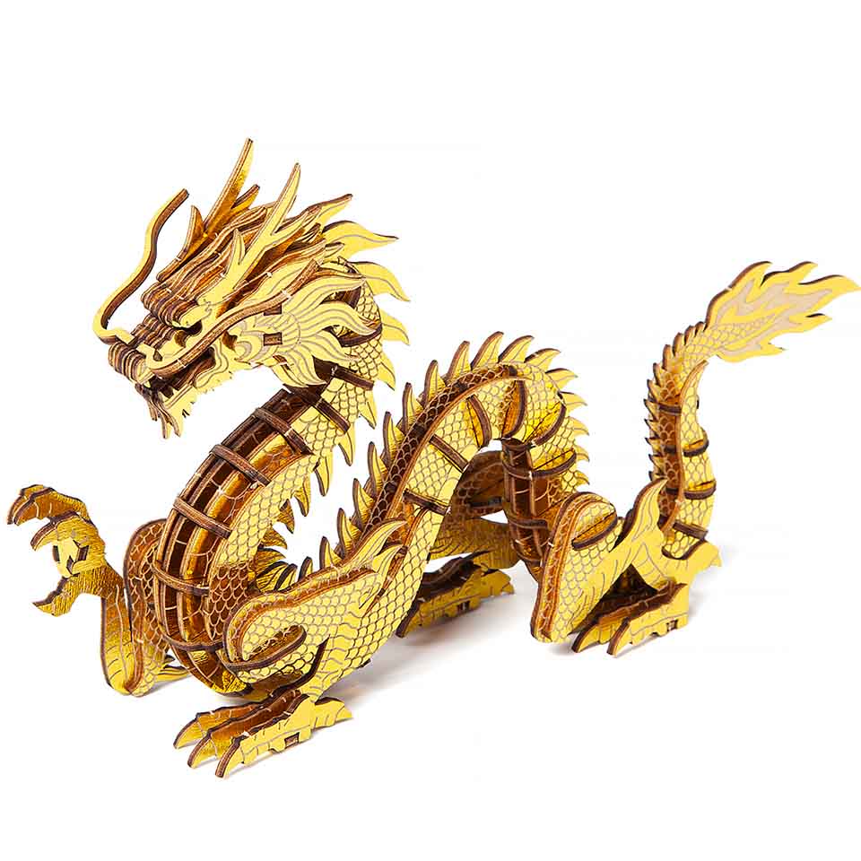 木製開運パズル「金龍」