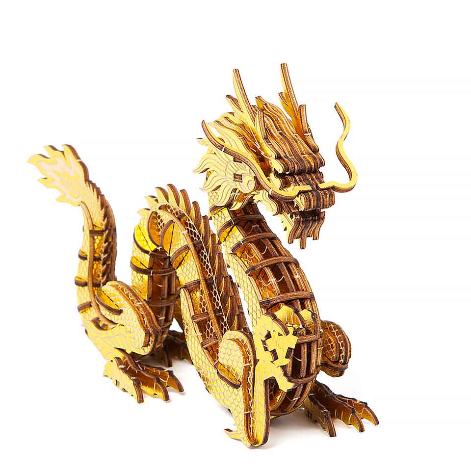 木製開運パズル「金龍」
