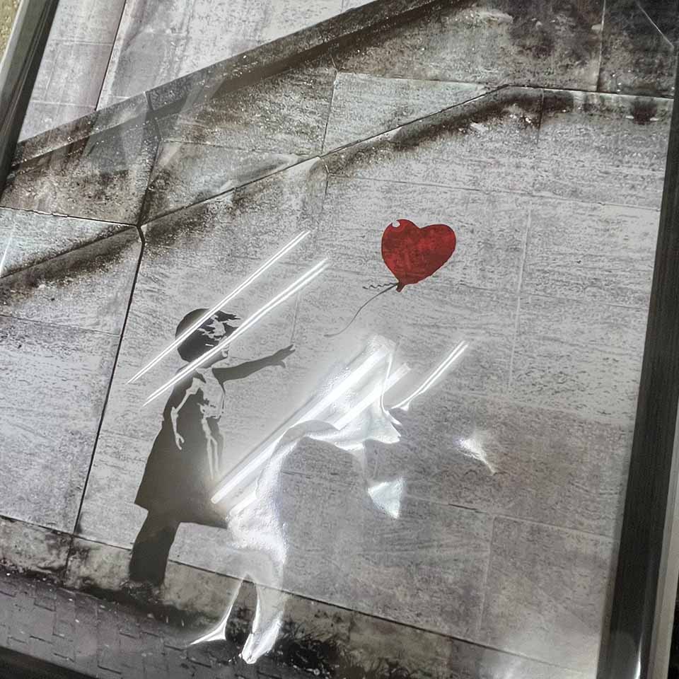 バンクシー「風船と少女」【絵画】
