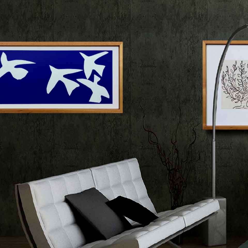 マティス『飛翔〈Les oiseaux〉』【絵画】SilkScreen【絵画】