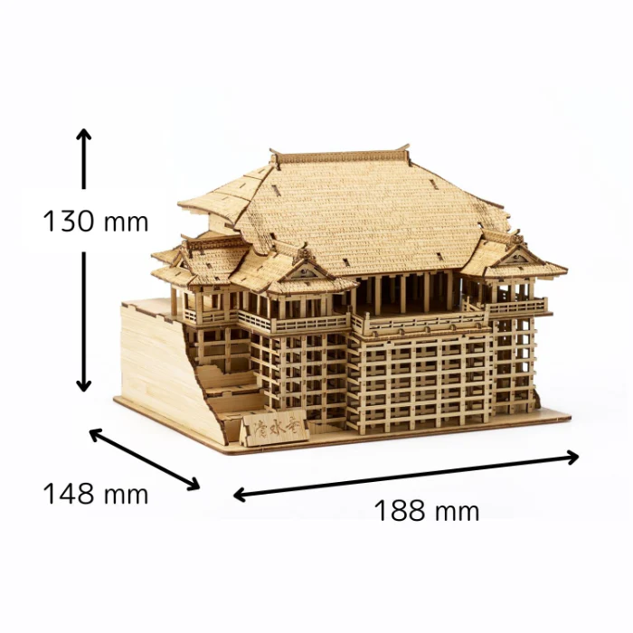 竹製３Dクラフトアート　「京都 清水寺」