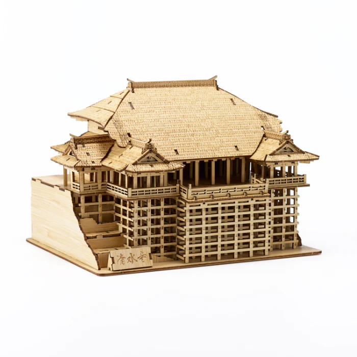 竹製３Dクラフトアート　「京都 清水寺」